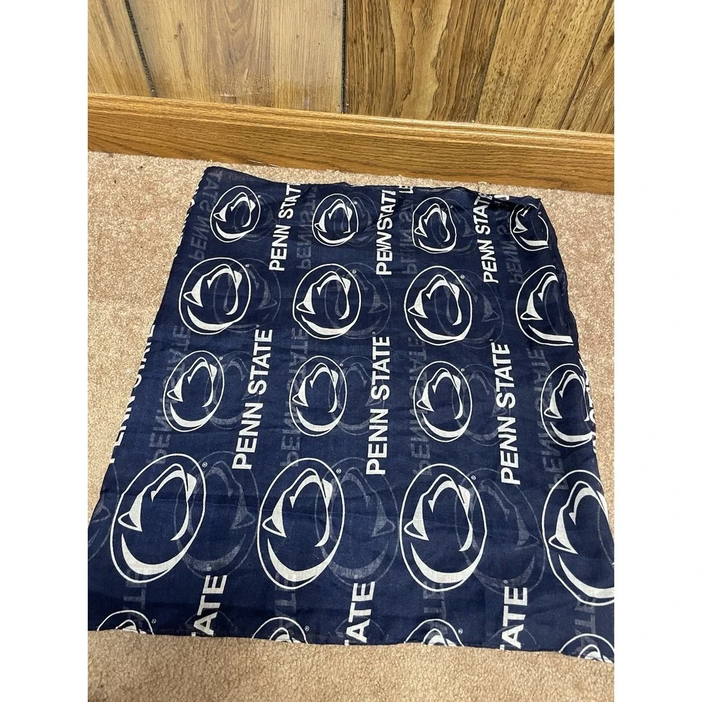 Penn State Nittany Lions Logo Sheer Infinity Scarf NCAA Blue White